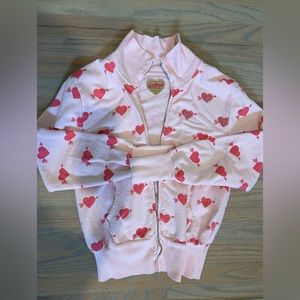 Primp bedazzled zip up